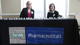 Say Hello to TEVA Pharmaceuticals representatives Cara Shank and Heather Waslin